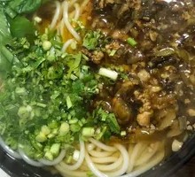 Pork and Pickled Vegetable Korean Noodles