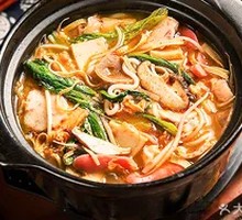 Braised Beef Meatball Kimchi Noodles