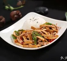 Fried Tofu and Pork Rice