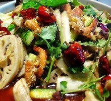 Vegetarian Meal with Rice