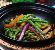 Eggplant and Green Bean Stir-Fry