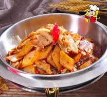 Spicy Potatoes with Pork in Dry Pot