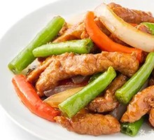 Green Pepper Pork Strips