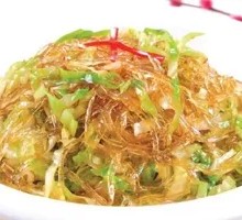 Cabbage Stir-fried with Glass Noodles