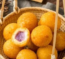 Taro and Sweet Potato Dumplings