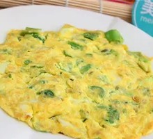 Green Pepper Egg Pancake