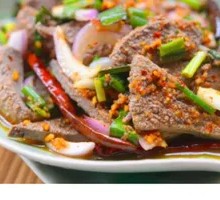 Onion and Lamb Offal Salad