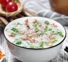 Vegetable and Lean Pork Porridge