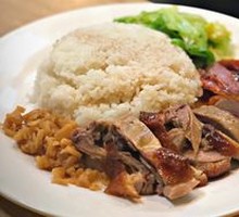 Char Siu and Roast Duck Rice
