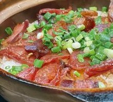 Braised Rice with Char Siu in Clay Pot
