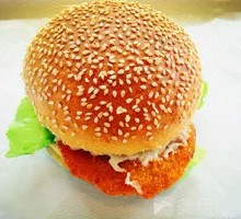 Golden Crispy Chicken Burger