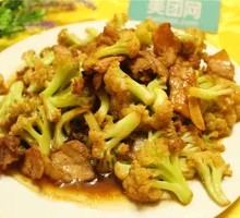 Stir-fried Cauliflower with Pork