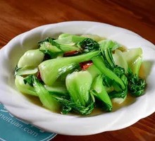 Stir-fried Baby Bok Choy with Sausage