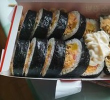 Sesame Seed Rice Roll with Meat Floss