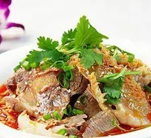 Spicy Sichuan Beef and Ox Tripe in Sour Soup