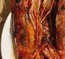 Grilled Shrimp on Iron Plate