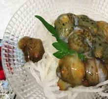 Braised Sea Cucumber with Green Onion