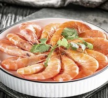 Boiled Shrimp in Salt Water