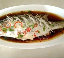Oil-Poured Sea Bass
