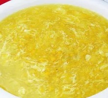 Corn Soup with Egg Flowers