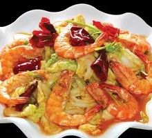 Braised Shrimp with Chinese Cabbage
