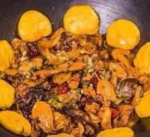 Stewed Chicken in Iron Pot