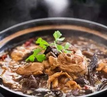 Stewed Chicken with Wild Mushrooms and Vermicelli