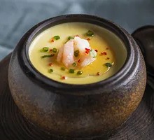 Steamed Egg with Shrimp