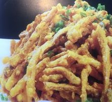 Salted Egg Yolk Baked Shiitake Mushrooms