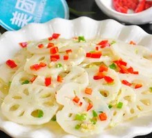 Lotus Root Slices with Ginger Sauce