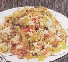 Sour Cabbage Beef Fried Rice