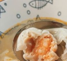 Crab Roe Shrimp Dumplings