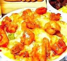 Chicken Cheese Bake Rice