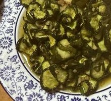 Cucumber and Pork Stir-fry