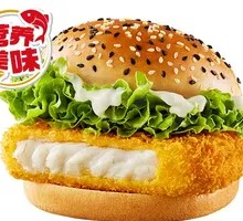 Single Layer Cod Burger