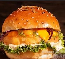 奥尔良板烧鸡腿堡