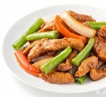 Green Pepper Pork Strips
