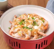 Garlic Butter Butterfly Shrimp with Vermicelli