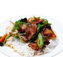 Spicy Pepper Pork Head Rice Bowl