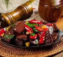 Spicy Stir-Fried Duck Blood