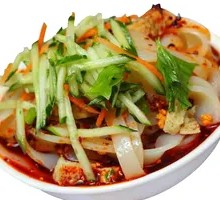 Cold Noodles with Pork Belly Flatbread