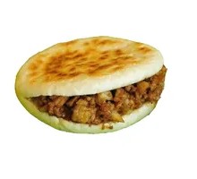 Pork and beef stuffed flatbread