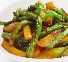 Eggplant with Green Beans Braised