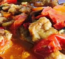 Stewed Beef Tendons and Brain in Iron Pot