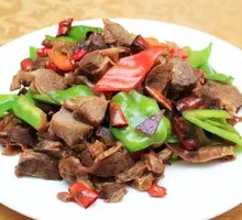 Bell Pepper Beef Heart Stir-fry