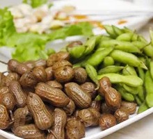 Boiled Peanuts and Edamame
