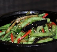 Eggplant and Green Bean Stir-Fry
