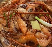 Boiled Shrimp in Salt Water