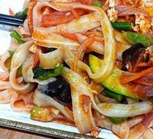 Egg Fried Knife-Cut Noodles