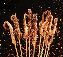 Grilled Squid Tentacle Skewers